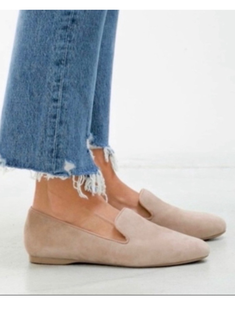 BIRDIES Starling Shoes Flat Leather Loafer Tan Memory Foam Soft Latte Suede 8